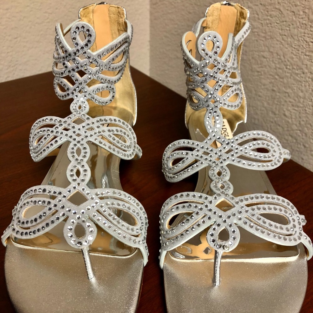 NEW!! Badgley Mischka Tempe Rhinestone Glad Sandal